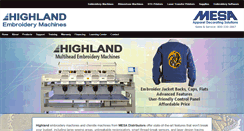 Desktop Screenshot of highlandmachines.com